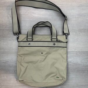 Lacoste Beige Crossbody Tote Bag -